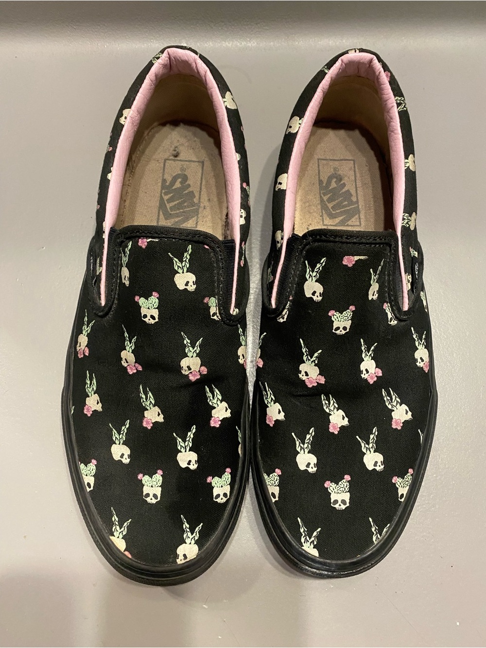 Vans Cactus Paradise Black Slip-On Shoes